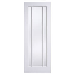 LPD Lincoln Internal Door with 3 Clear Glazed Light - White Primed