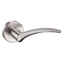 LPD Corvus Satin Chrome Standard Door Handle Pack - 125 W x 54mm H