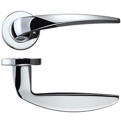 LPD Orion Polished Chrome Standard Door Handle Pack - 120 W x 50mm H
