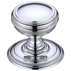 LPD Crater Polished Chrome Door Handle Pack  - 70 x 55mm
