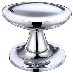 LPD Indus Polished Chrome Door Handle Pack - 74 W x 60mm H