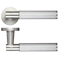 LPD Pegasus Satin Chrome Standard Door Handle Pack - 128 W x 50mm H
