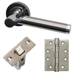 LPD Polaris Silver Standard Door Handle Pack - 140 W x 51mm H