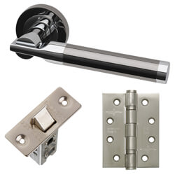 LPD Vega Silver Standard Door Handle Pack - 150 W x 51mm H