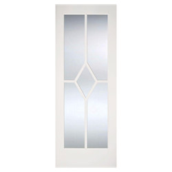LPD Reims Internal Door with 5 Clear Glazed Light - White Primed