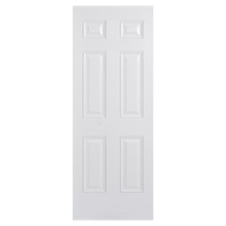 LPD Colonial External Door with 6 Panel - Prefinished White