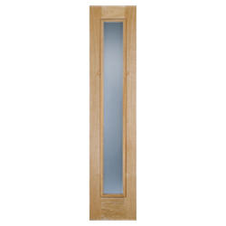 LPD External Sidelight Door with 1 Obscure Glazed Light - Unfinished Oak