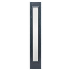 LPD External Sidelight Door with 1 Frosted Glazed Light - Prefinished Grey