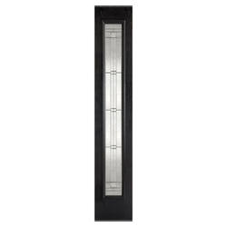 LPD Elegant External Sidelight Door with 1 Obscure Glazed Light - Prefinished Black