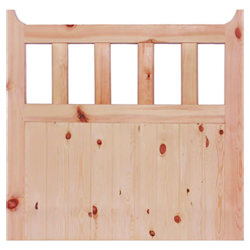 LPD External Garden Gate  42mm T - Unfinished Redwood