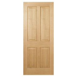 LPD Regency Internal Fire Door with 4 Panel - Prefinished Oak