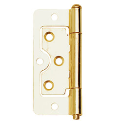 Dale 76mm Electro Brass Flush Hinge Pack of 2