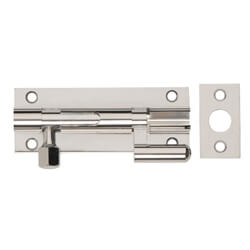 Dale Necked Barrel Bolt Polished Chrome Plated On Brass