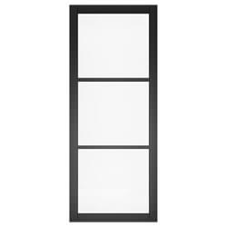 Deanta Camden Internal Door with 3 Clear Glazed Light - Prefinished Black
