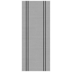 Deanta Internal Flush Fire Door FD30 - Prefinished Light Grey Ash With Vertical Inlays