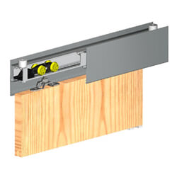 Rothley Silver Flat Aluminium Pelmet 2000mm For Herkules 60 System