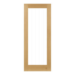 Deanta Ely Internal Door with 1 Clear Glazed Light - Unfinished Oak