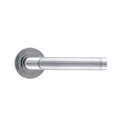 Deanta Augustus Door Handle 132 W x 50mm H - Polished Chrome