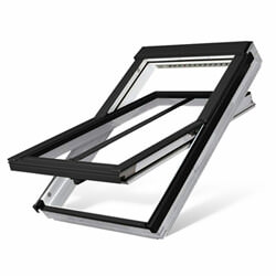 Fakro Manual Conservation Centre Pivot Roof Window - FTU P2 Double Glazed - White Polyurethane