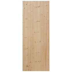 JB Kind Ledged & Braced External Boarded Door 16mm T - Unfinished Softwood