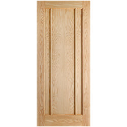 LPD Lincoln Internal Fire Door with 3 Panel - Prefinished Oak