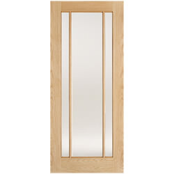 LPD Lincoln Internal Door with 3 Clear Glazed Light - Prefinished Oak