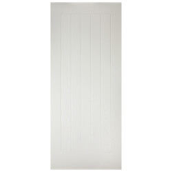 LPD Mexicano External Door with 5 Panel - Prefinished White