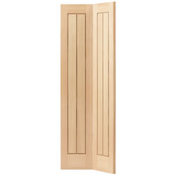 JB Kind Thames Cottage Style Internal Bi-fold Door with 4 Panel - Unfinished Oak