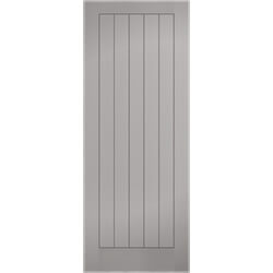 LPD Textured Moulded Internal Fire Door with 5 Panel - Prefinished Grey