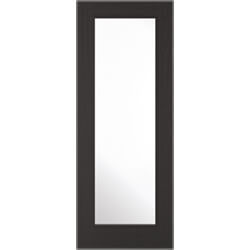 LPD Diez Fresno Internal Door with 1 Clear Glazed Light - Prefinished Charcoal Black