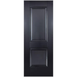 LPD Arnhem Internal Fire Door with 2 Panel - Black Primed