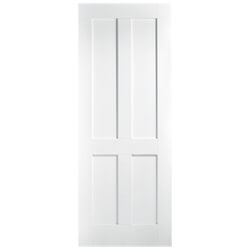 LPD London Internal Door with 4 Panel - White Primed