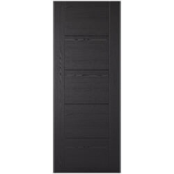 LPD Vancouver Laminate Internal Fire Door with 5 Panel - Fully Finished Black Ash