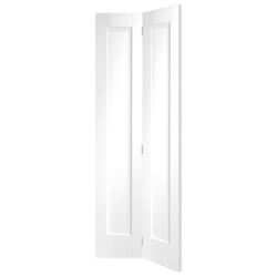 XL Joinery Pattern 10 White Primed 2-Panels Internal Bi-Fold Door