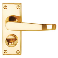 Dale Victorian Flat Lever On Backplate Privacy Furniture - Pack Of 2
