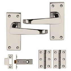Dale Victorian Internal Door Pack - Polished Chrome