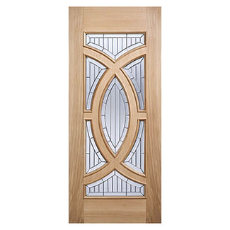 LPD Majestic Un-Finished Oak 7-Lights External Glazed Door