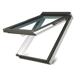 Fakro Manual Top Hung Roof Window - FPW P2 Double Glazed - White Acrylic