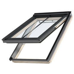 Velux Manual Conservation Top Hung Roof Window - 70 Double Glazed - Lacquered Pine