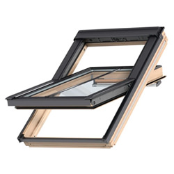 Velux Manual Conservation Center Pivot Roof Window - 70 Double Glazed - Lacquered Pine