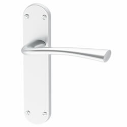 XL Joinery Havel Lever Latch Plate Fire Door Handle Pack - Satin Chrome Plated