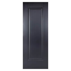 LPD Eindhoven Internal Fire Door with 1 Panel - Black Primed