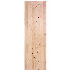LPD Unfinished Framed Ledged and Braced External Door - Unfinished Redwood