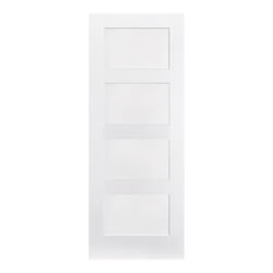 LPD Shaker Internal Fire Door with 4 Panel - White Primed
