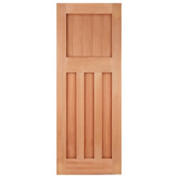 LPD DX 30s Style External Door with 4 Panel - Unfinished Hardwood
