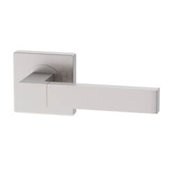 XL Joinery Torne Square Rose Fire Door Handle Pack - Pearl Nickel