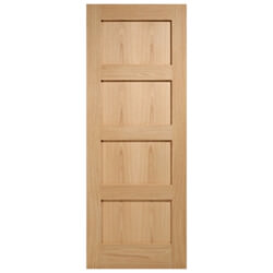 LPD Shaker Internal Door with 4 Panel - Prefinished Oak