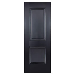 LPD Arnhem Internal Door with 2 Panel - Black Primed