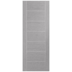 XL Joinery Palermo Fully Finished Light Grey 7-Panels Internal Fire Door