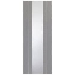XL Joinery Forli Internal Door with 1 Clear Glazed Light - Fully Finished Light Grey